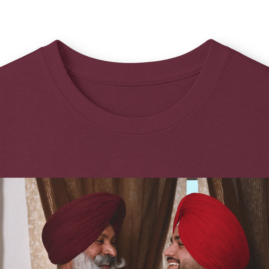 Dhaliwal King Long Sleeve Tee — Punjabi Sherwani Photo & Gold Crest