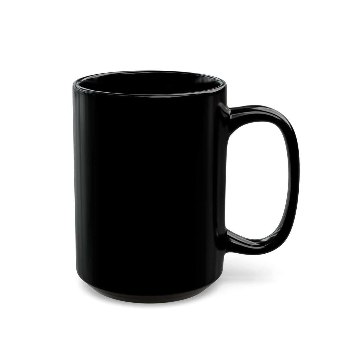Black Ceramic Mug — Classic 11oz & 15oz Coffee Cup