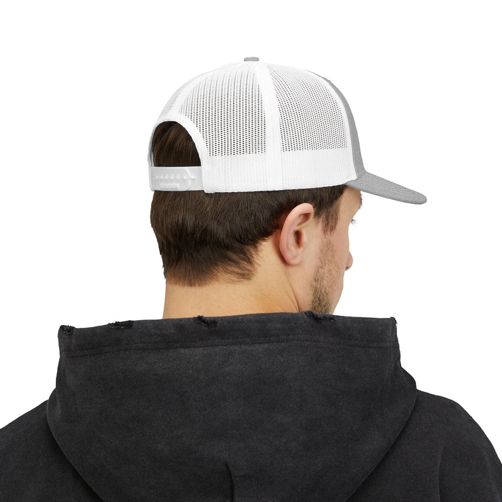 Classic Two-Tone Trucker Cap — Mesh Snapback Hat