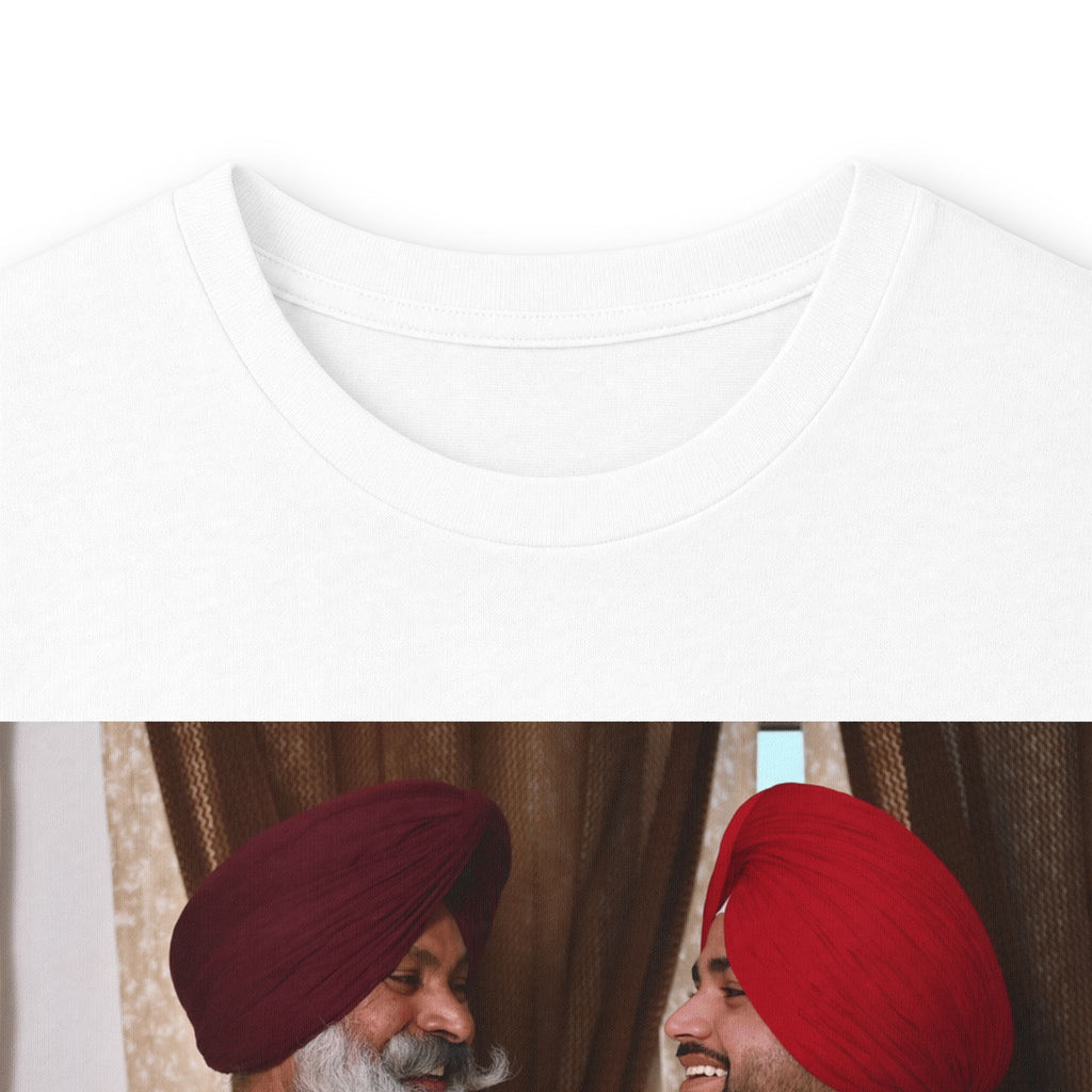 Dhaliwal King Long Sleeve Tee — Punjabi Sherwani Photo & Gold Crest