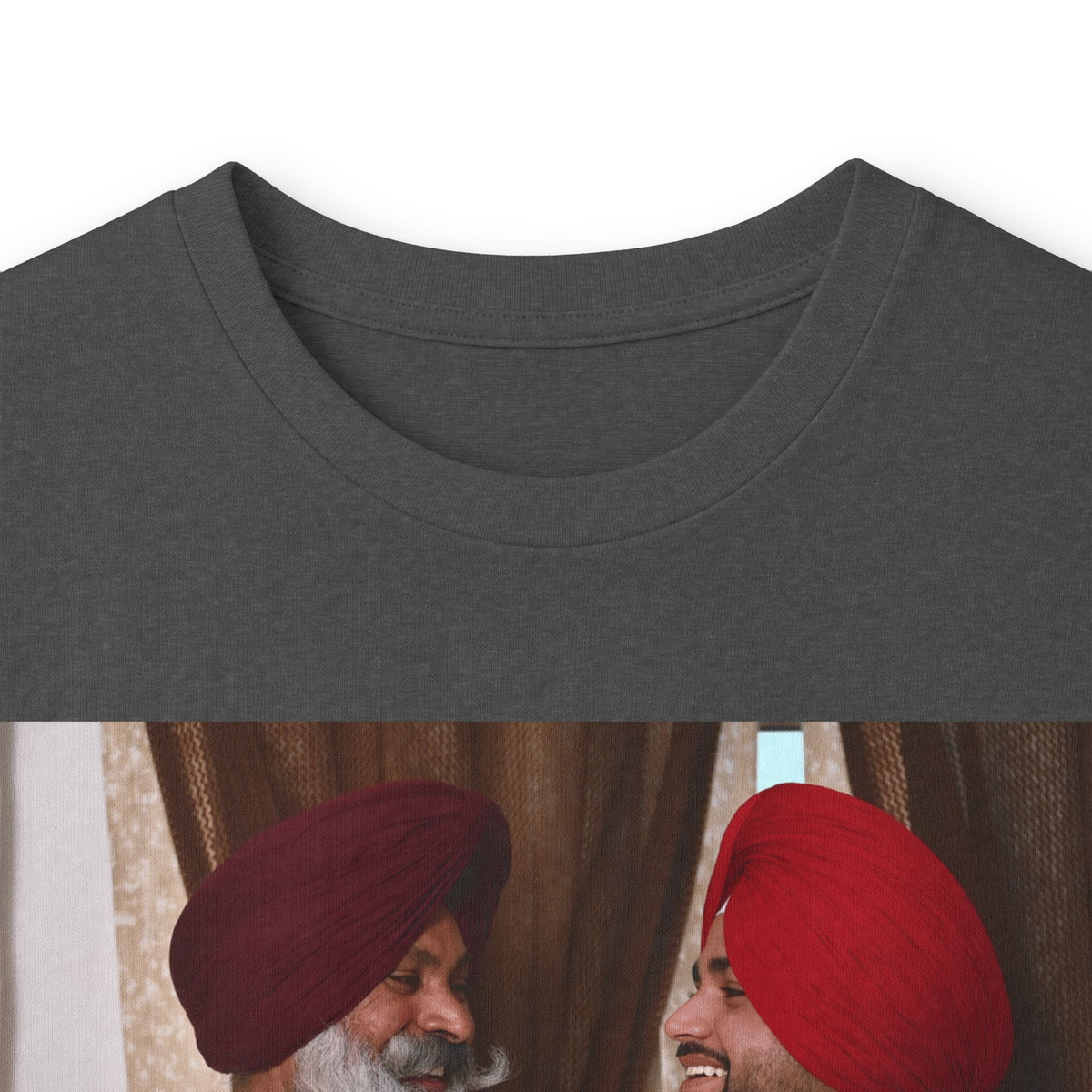 Dhaliwal King Long Sleeve Tee — Punjabi Sherwani Photo & Gold Crest