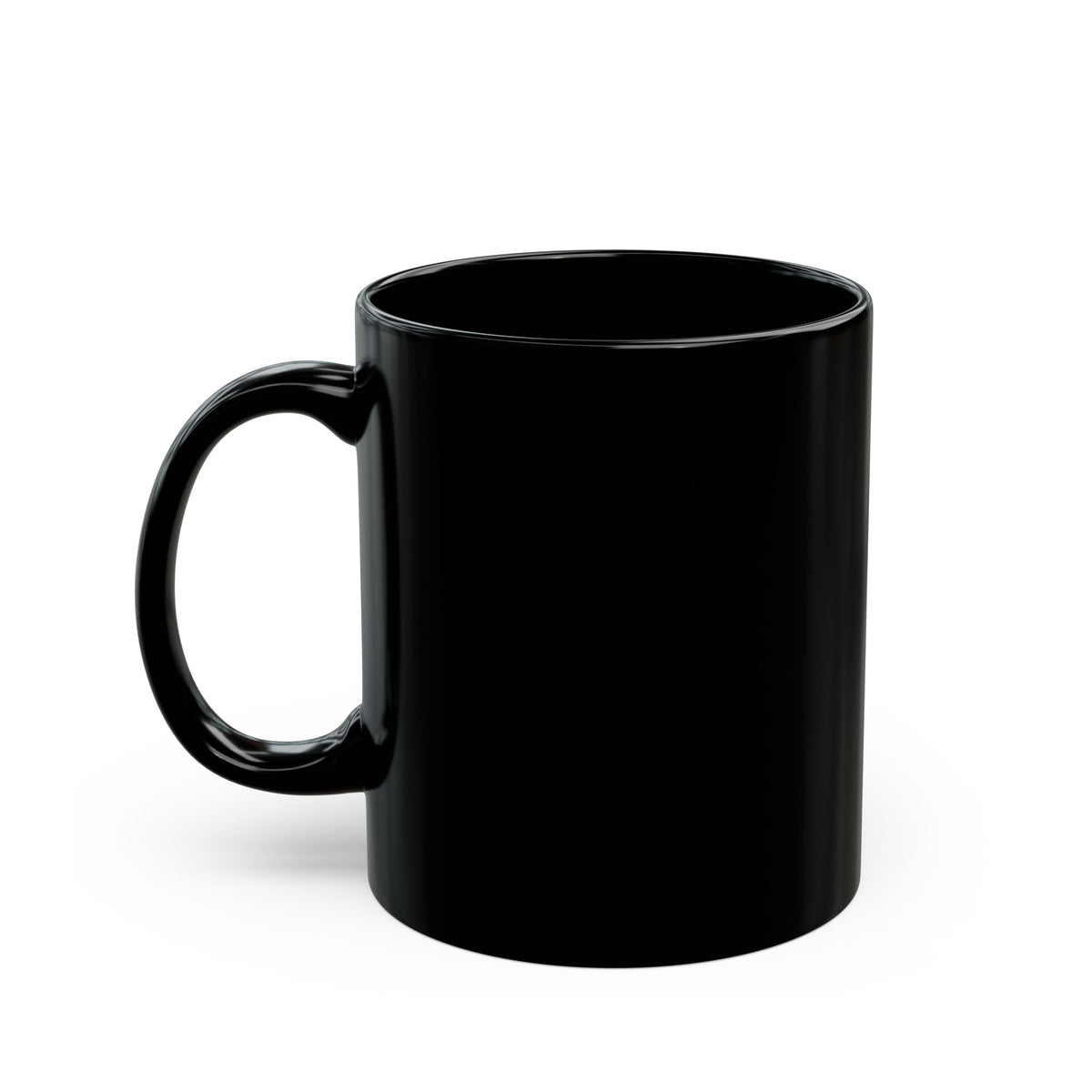 Black Ceramic Mug — Classic 11oz & 15oz Coffee Cup