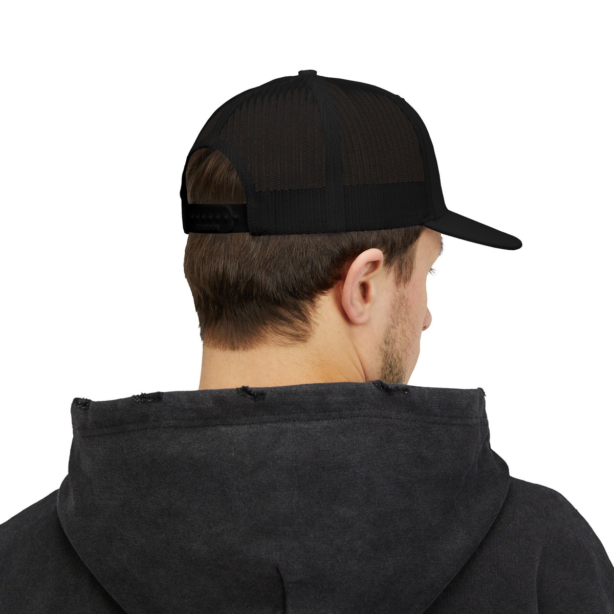 Classic Two-Tone Trucker Cap — Mesh Snapback Hat