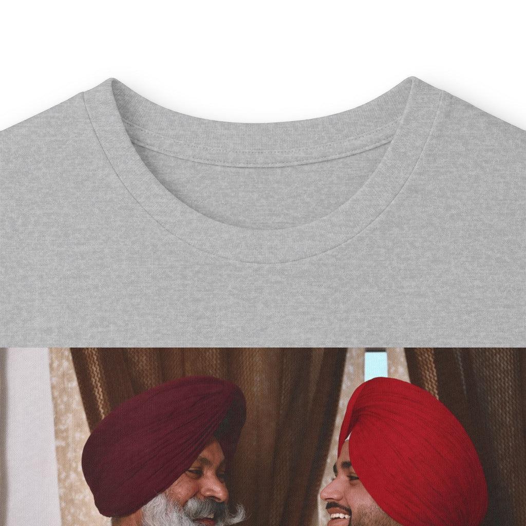 Dhaliwal King Long Sleeve Tee — Punjabi Sherwani Photo & Gold Crest