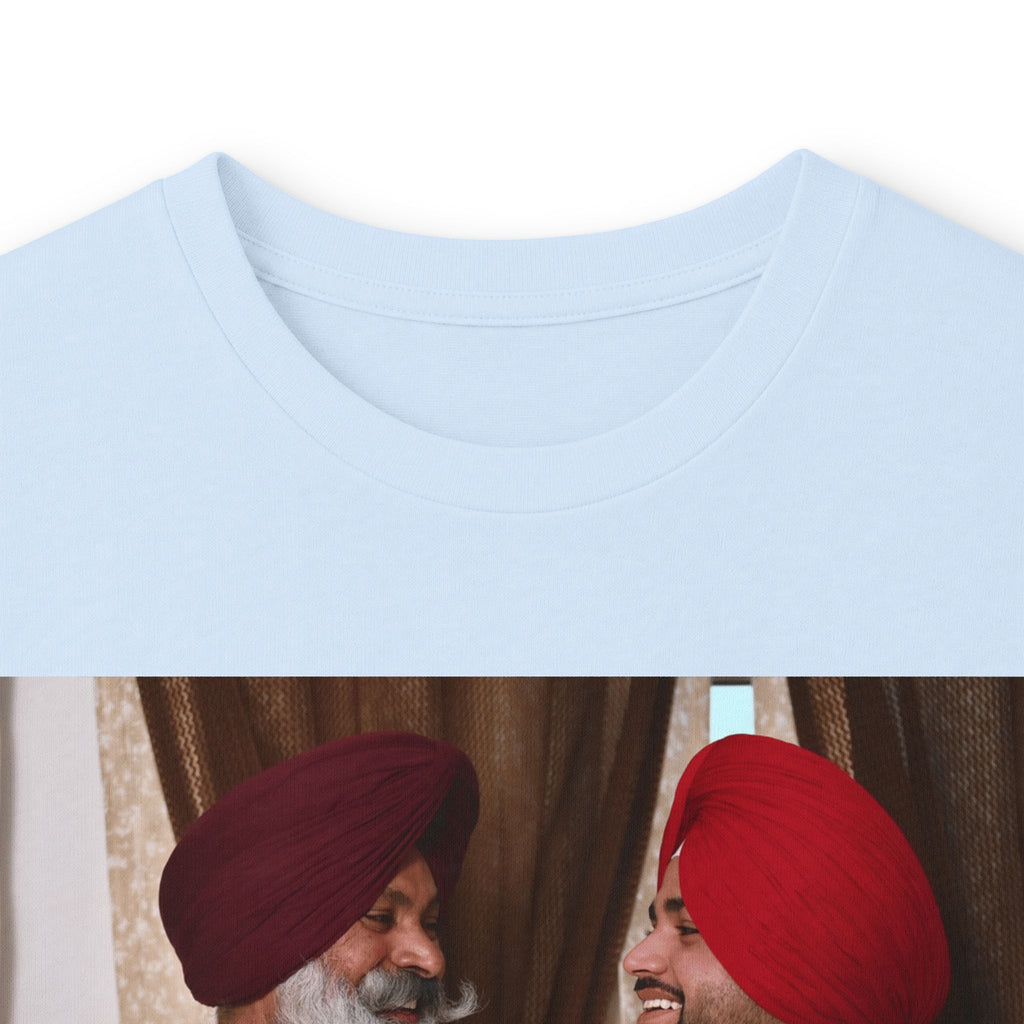 Dhaliwal King Long Sleeve Tee — Punjabi Sherwani Photo & Gold Crest