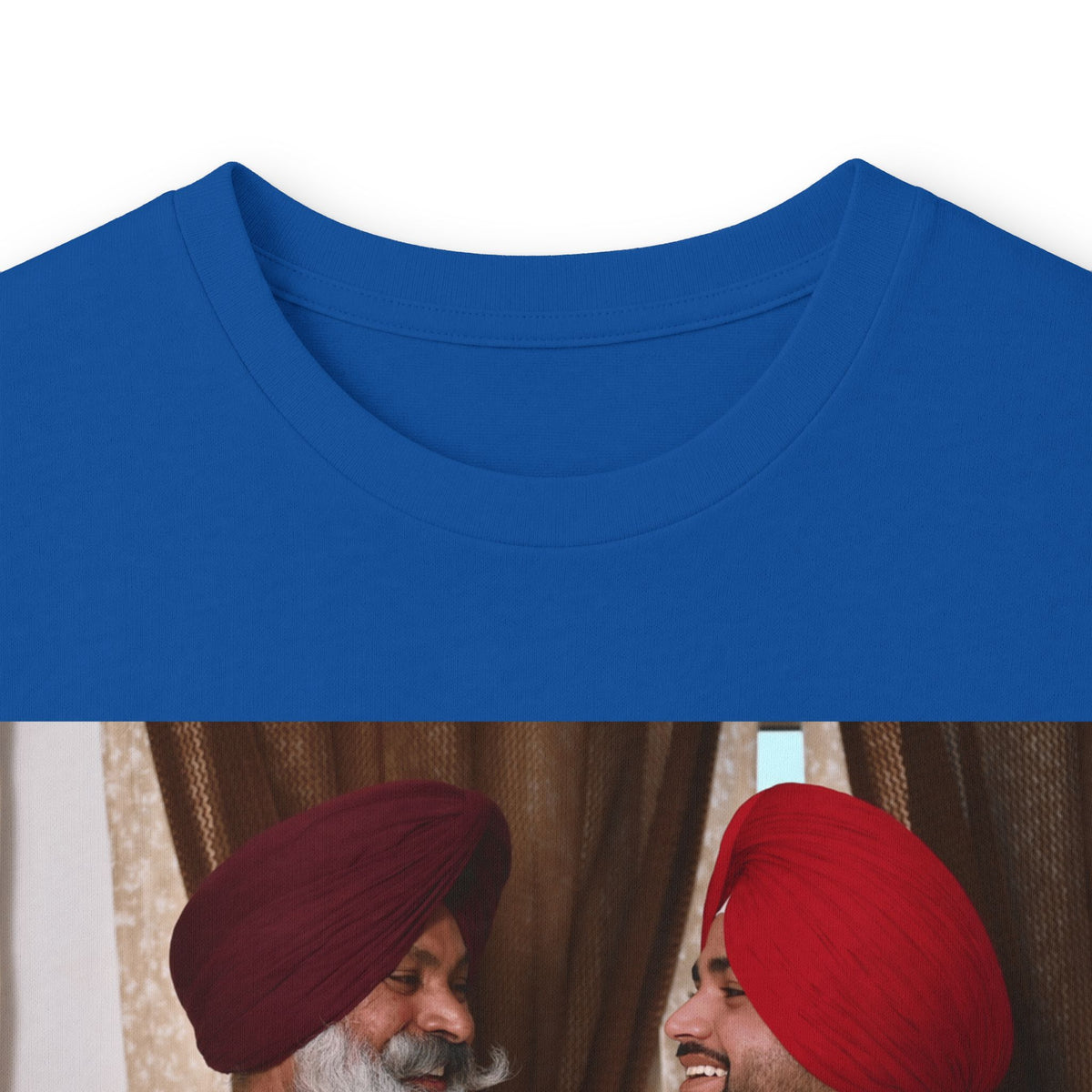 Dhaliwal King Long Sleeve Tee — Punjabi Sherwani Photo & Gold Crest