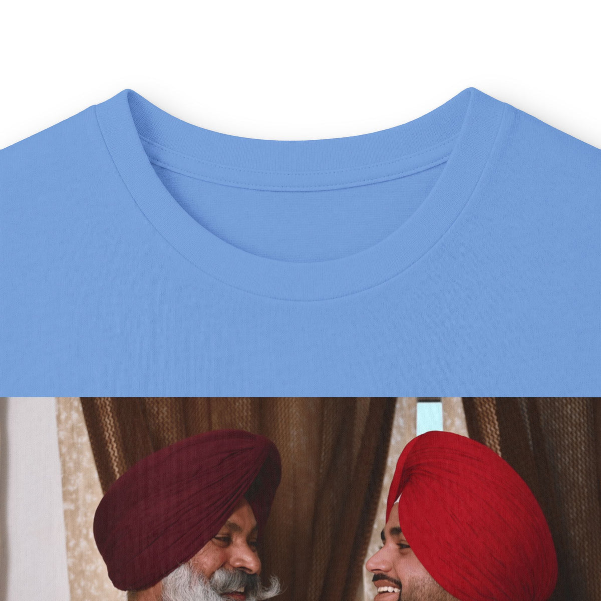 Dhaliwal King Long Sleeve Tee — Punjabi Sherwani Photo & Gold Crest