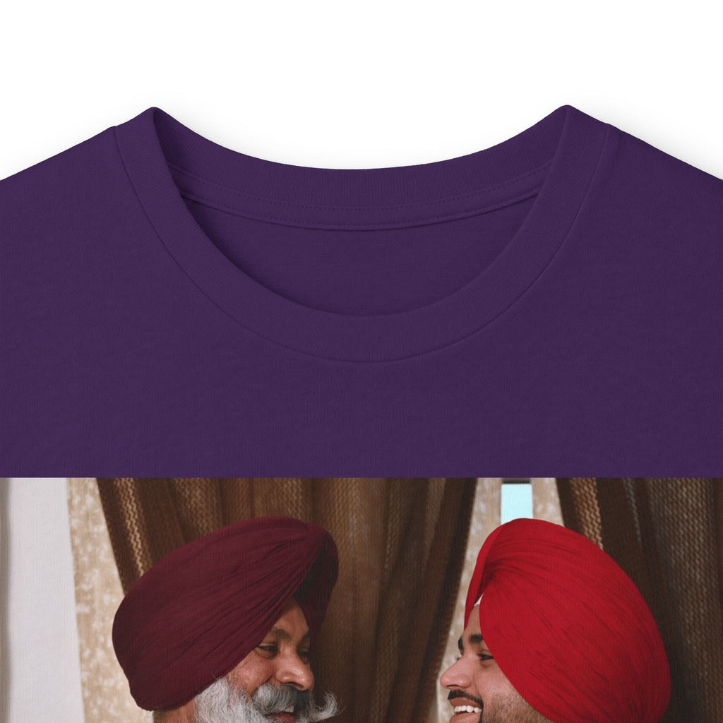 Dhaliwal King Long Sleeve Tee — Punjabi Sherwani Photo & Gold Crest