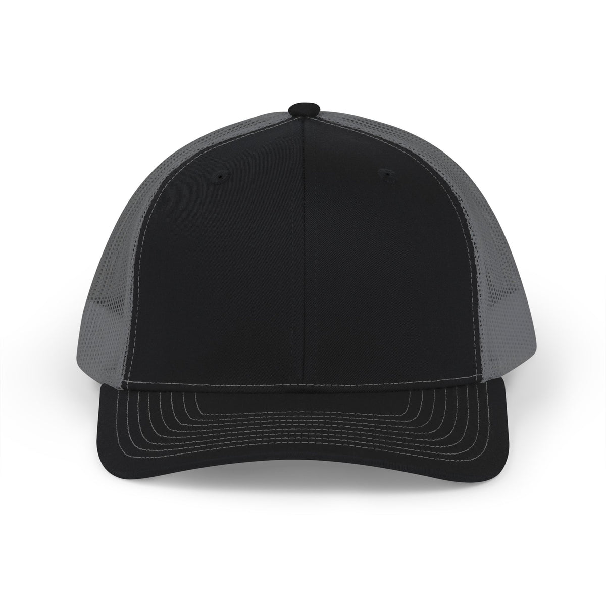 Classic Two-Tone Trucker Cap — Mesh Snapback Hat
