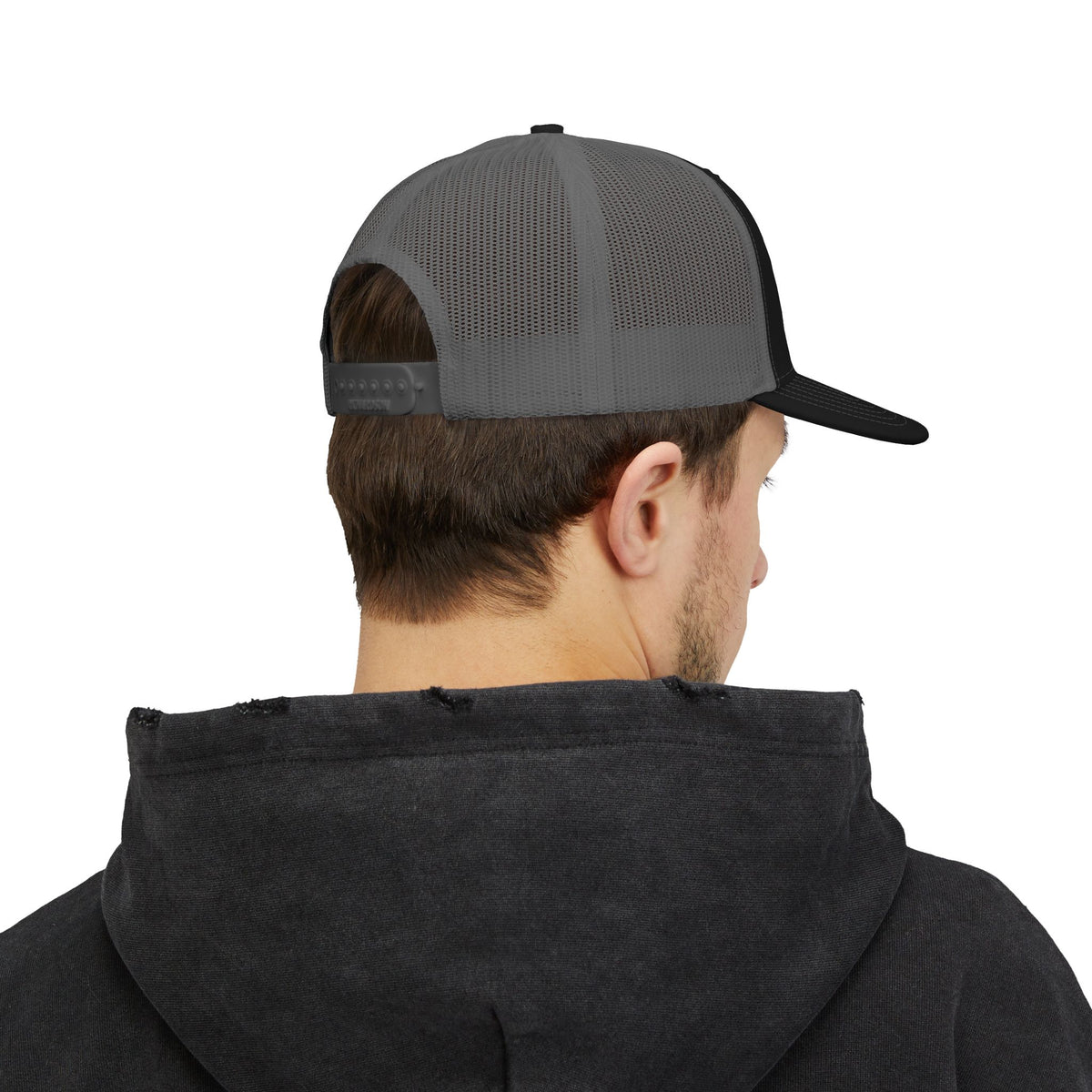 Classic Two-Tone Trucker Cap — Mesh Snapback Hat