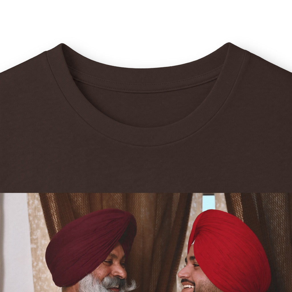Dhaliwal King Long Sleeve Tee — Punjabi Sherwani Photo & Gold Crest