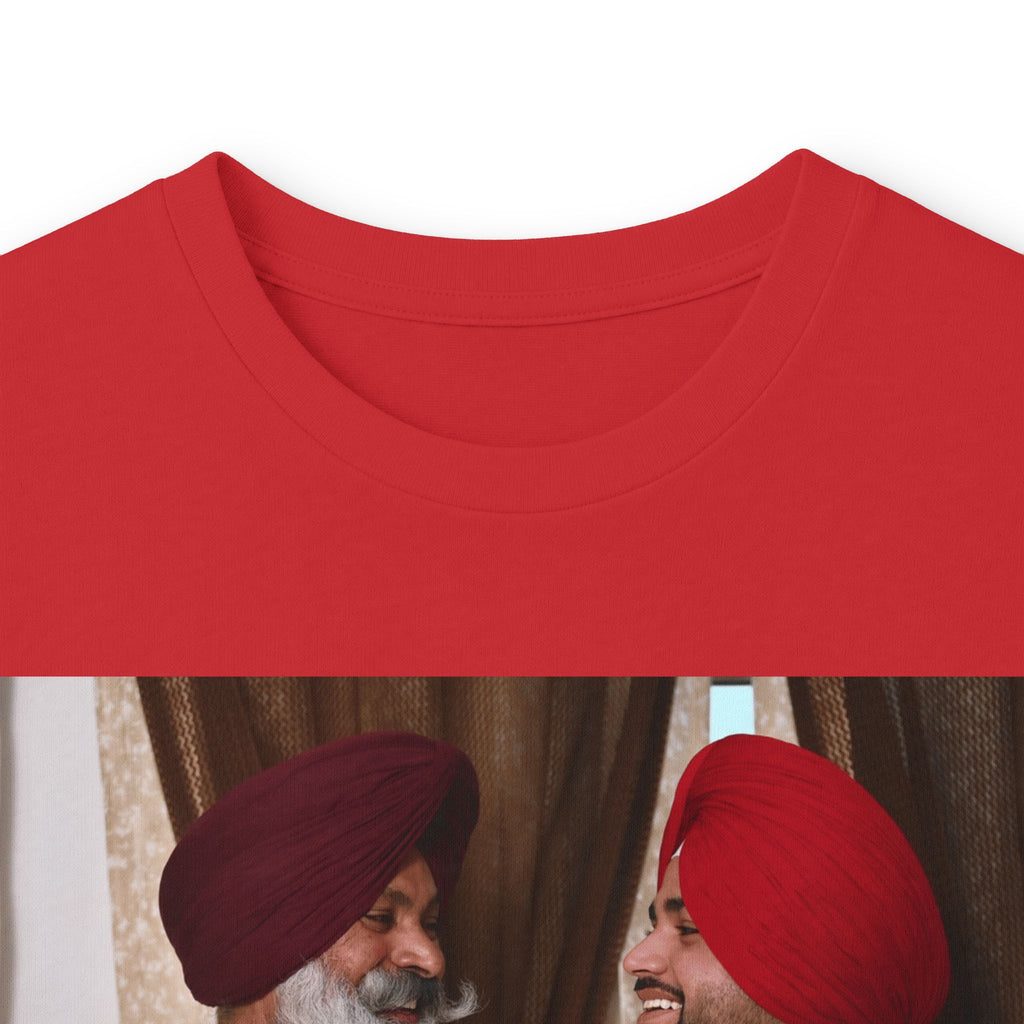 Dhaliwal King Long Sleeve Tee — Punjabi Sherwani Photo & Gold Crest