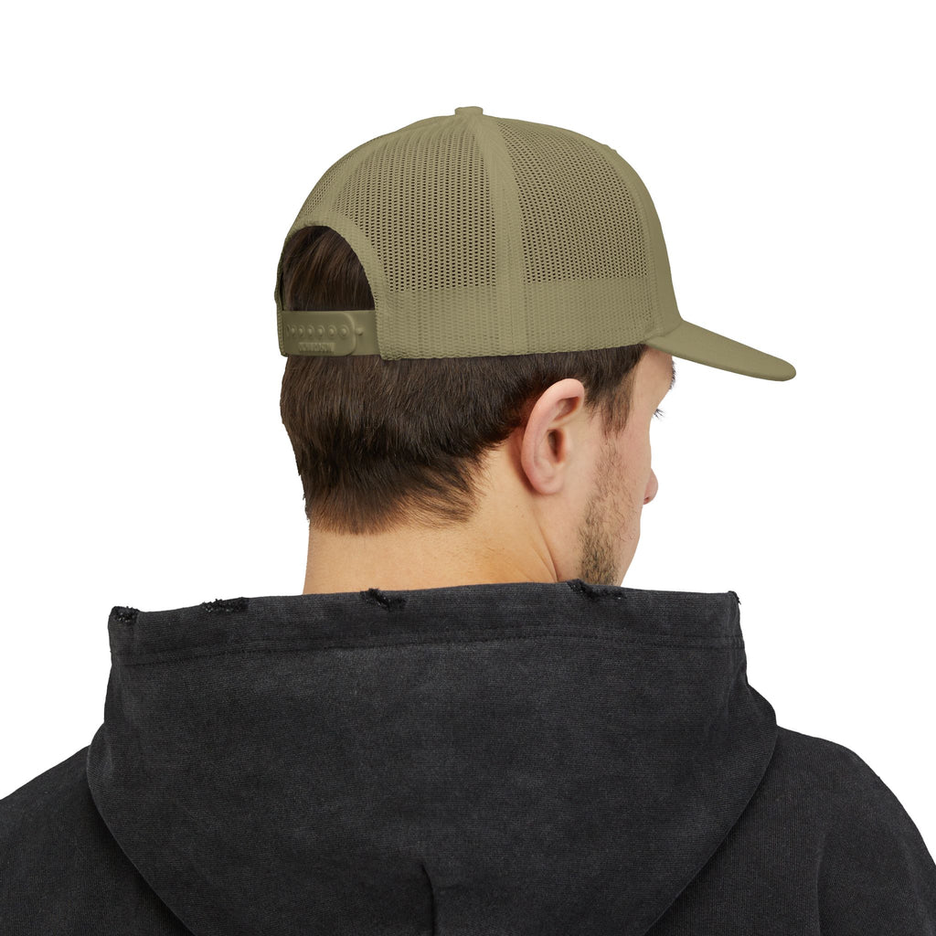 Classic Two-Tone Trucker Cap — Mesh Snapback Hat