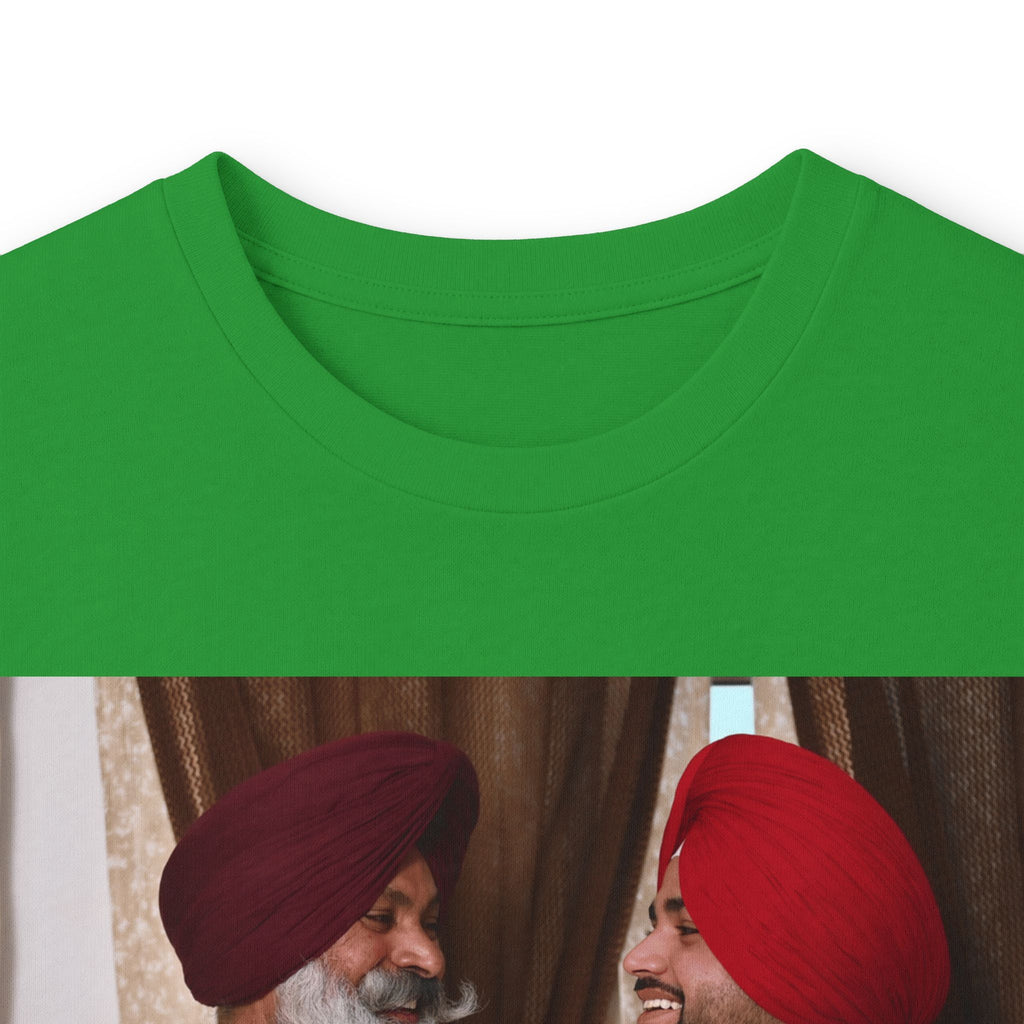 Dhaliwal King Long Sleeve Tee — Punjabi Sherwani Photo & Gold Crest