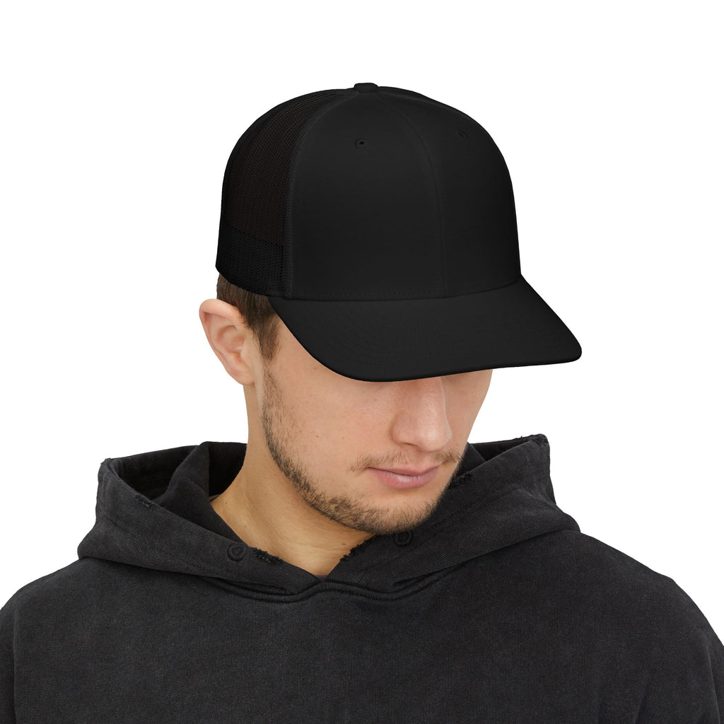 Classic Two-Tone Trucker Cap — Mesh Snapback Hat