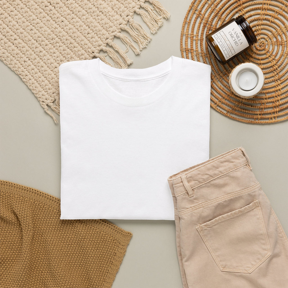 White Cotton T‑Shirt