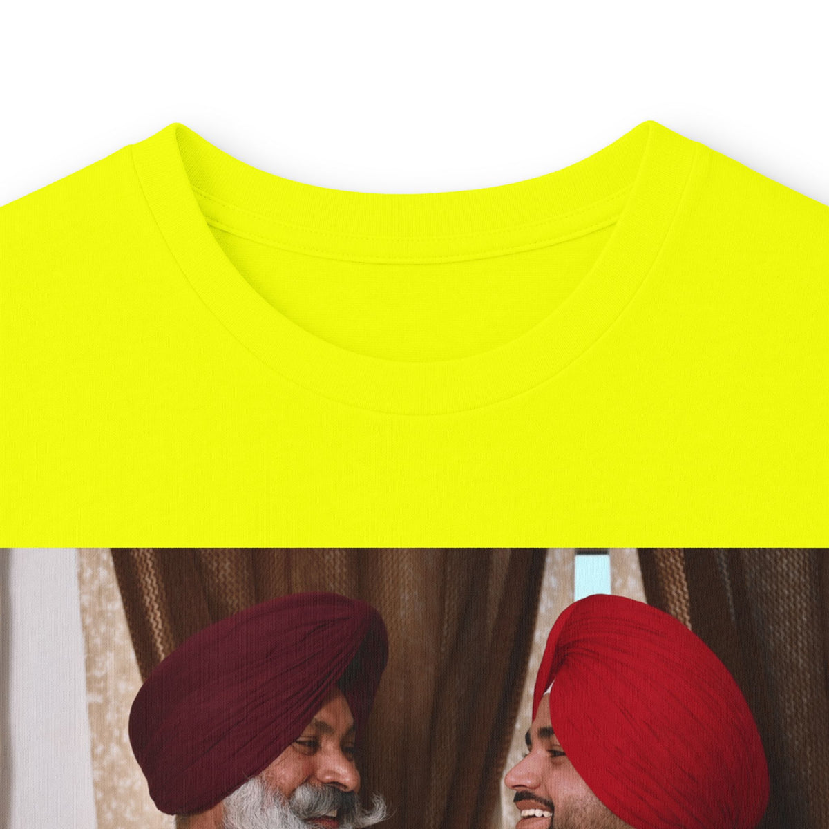 Dhaliwal King Long Sleeve Tee — Punjabi Sherwani Photo & Gold Crest