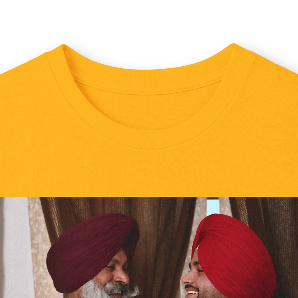 Dhaliwal King Long Sleeve Tee — Punjabi Sherwani Photo & Gold Crest