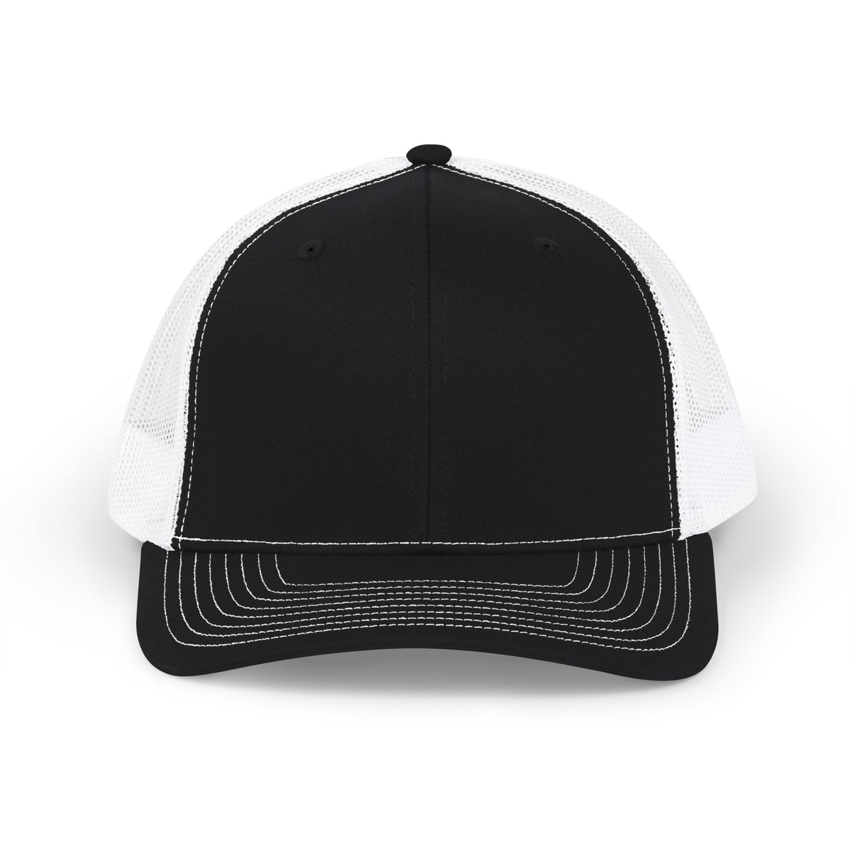 Classic Two-Tone Trucker Cap — Mesh Snapback Hat